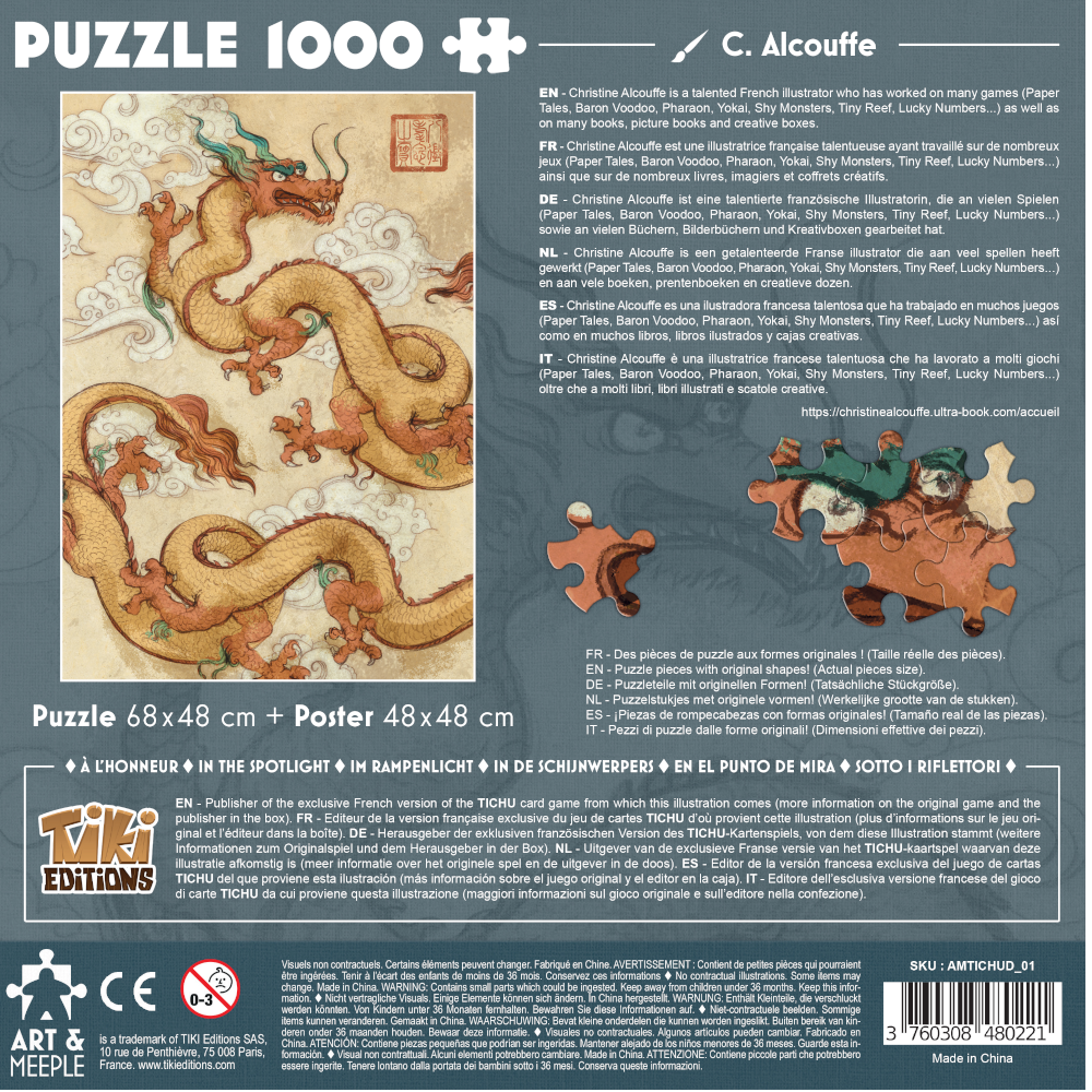 Acheter Art & Meeple - Puzzle Tichu Phénix 1000 pièces - Art